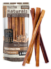 Mighty Paw long-lasting bully stick 12in for durable canine chewing