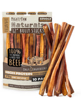 Mighty Paw Naturals 12-inch bully stick, long-lasting chew for dogs