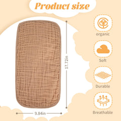 Close-up of MIGIOL burp cloth showing multi-layer absorbency.