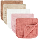 MIGIOL muslin burp cloths with soft cotton fabric for delicate baby skin.