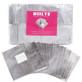 MIILYE nail polish remover wraps close-up showing professional quality and foil design for quick removal