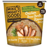 Mike's Mighty Good bone broth ramen cup with rich broth for comforting meals