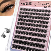 MIKIWI self-adhesive natural wispy lashes for lightweight daytime enhancement.