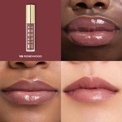 Milani Keep It Full applicator in action applying gloss
