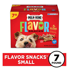 Milk-Bone Flavor Snacks chicken biscuits close-up, ideal daily reward for small dogs