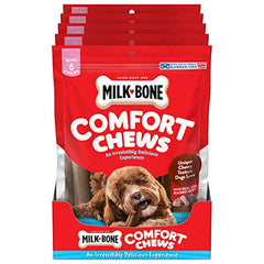 Close-up of the unique chewy texture of Milk-Bone Mini Comfort Chews
