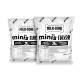 Milk-Bone Minis Flavor Snacks refill pouring into a canister reduces waste.
