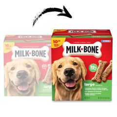 Milk-Bone Original biscuits close-up showing crunchy texture for rewards.