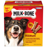 Milk-Bone Original medium dog box with bite-sized biscuits that support dental care.