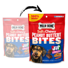 Milk-Bone Peanut Buttery Bites close-up of soft chewy texture