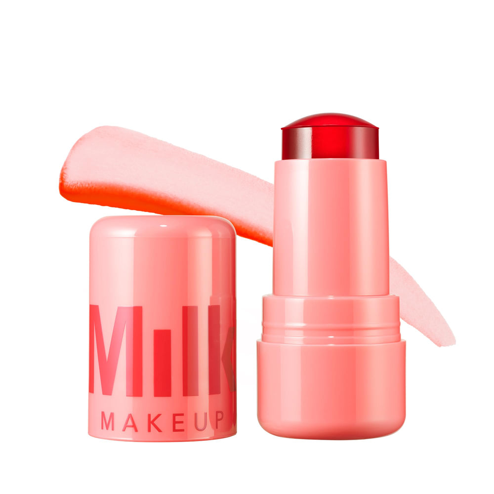 Milk Makeup Cooling Water Jelly Tint tube cap close-up, travel-ready packaging.