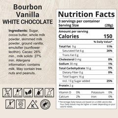 MilkBoy white chocolate with vanilla pods and cocoa butter for a premium taste.