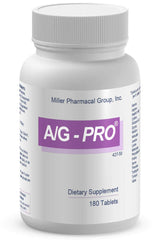 Miller Pharmacal A/G Pro tablets front view for daily amino acid support.