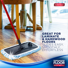 Millifiber refill emphasizing machine washable and long-lasting use.