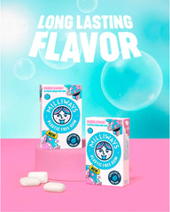 Milliways Bubblemint uses plant-based ingredients for a natural chewing experience.