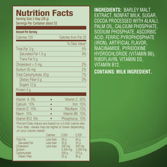 MILO pour into glass for a cocoa-malted energy-friendly drink.