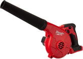 Milwaukee 0884-20 cordless compact yard leaf blower in action for fast yard cleanup.