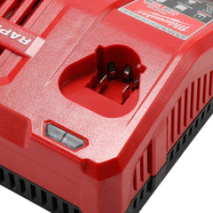 Milwaukee 48-59-1808 rapid charger side view supports multi-volt charging for versatile use