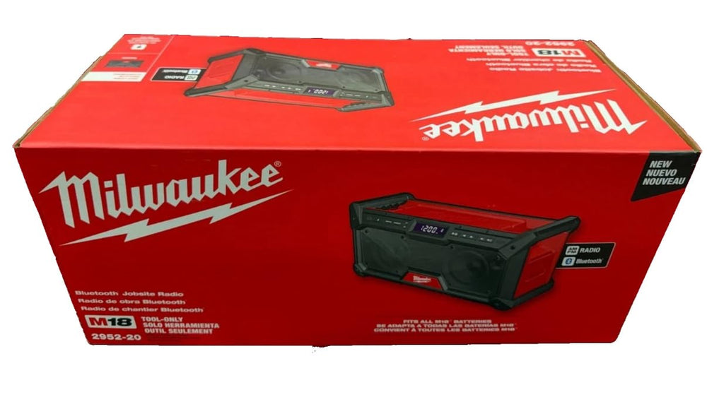 Milwaukee M18 Bluetooth Jobsite Radio balanced sound on the jobsite for clear audio.