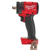 Milwaukee M18 FUEL 3/8-inch compact impact wrench with friction ring for easy bolt removal in tight spaces.