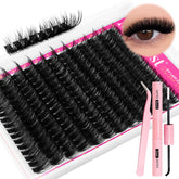 MilyBest Fluffy Lash Clusters kit: package open for quick daily wear
