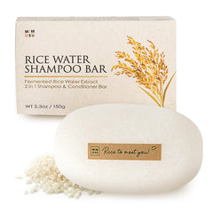 Mimosu Hair Growth Shampoo Bar with fermented rice water strengthens roots