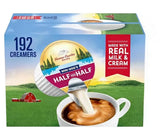 Mini Moo's Half and Half creamer singles box front, ideal for office coffee on the go.