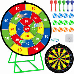 MINIFUN large dart board on a sturdy stand for indoor and outdoor play