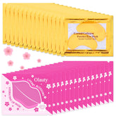 Miniling 24K gold eye mask packaging display, ideal for gifting.