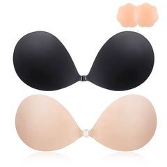 MINIYA push-up sticky bra front view for enhanced silhouette and lift