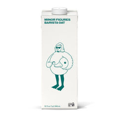 Minor Figures Barista Oat Standard frothy latte preparation