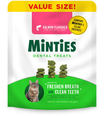 Minties Dentaires pour chats – boîte 10 oz, texture crounante pour haleine plus fraîche