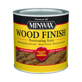 Minwax Special Walnut Wood Finish bottle shows rich color and grain detail.