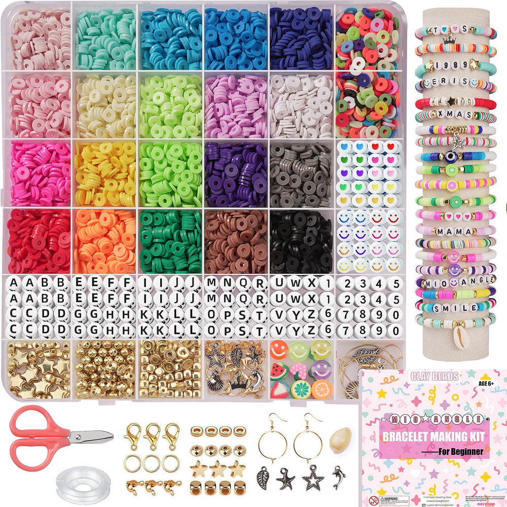 Mio Angle kit with 4,800 flat clay beads for creativity.