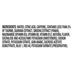 Mio Energy label showing 90 mg caffeine per serving