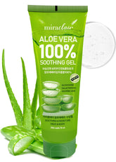 MIRACLAIR Aloe Vera Gel bottle pour offers instant skin soothing.