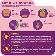 Miracle-Gro Orchid Potting Mix in orchid pot promoting healthy roots