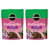 Miracle-Gro Orchid Potting Mix packaging display for easy potting setup