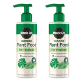 Miracle-Gro Tropicals bottle pour demonstrates quick feeding for indoor tropical plants.