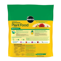 Miracle-Gro label highlights nutrients for vibrant growth