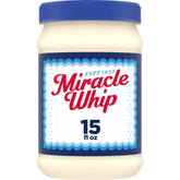 Miracle Whip Original Dressing jar front showing tangy mayo-like profile for sandwiches