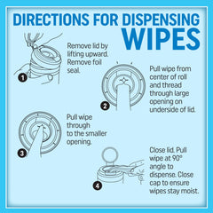 MiracleWipes Heavy Duty Cleaning wipe open shows ready-to-use convenience