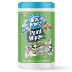 MiracleWipes paint prep bottle cleans wet paint and caulk effectively.