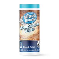 MiracleWipes wood surfaces bottle for fast, streak-free cleaning.