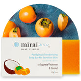 Mirai Persimmon Soap Bar front view for daily odor control and fresh feel.