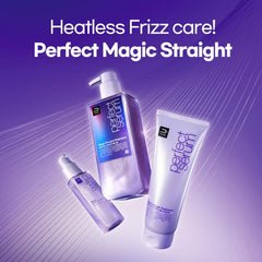 Mise En Scene Perfect Serum Magic Straight dispenser view highlights easy application.