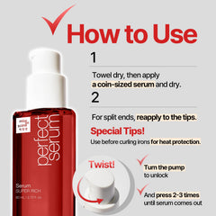Mise En Scene rich texture close-up showing luxurious formula coats hair evenly.