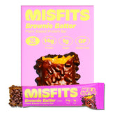 Misfits vegan protein bar with fudgey brownie center for post-workout satisfaction