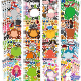 Miss Fantasy kids stickers animals designs for walls and notebooks, ideal for party favors.