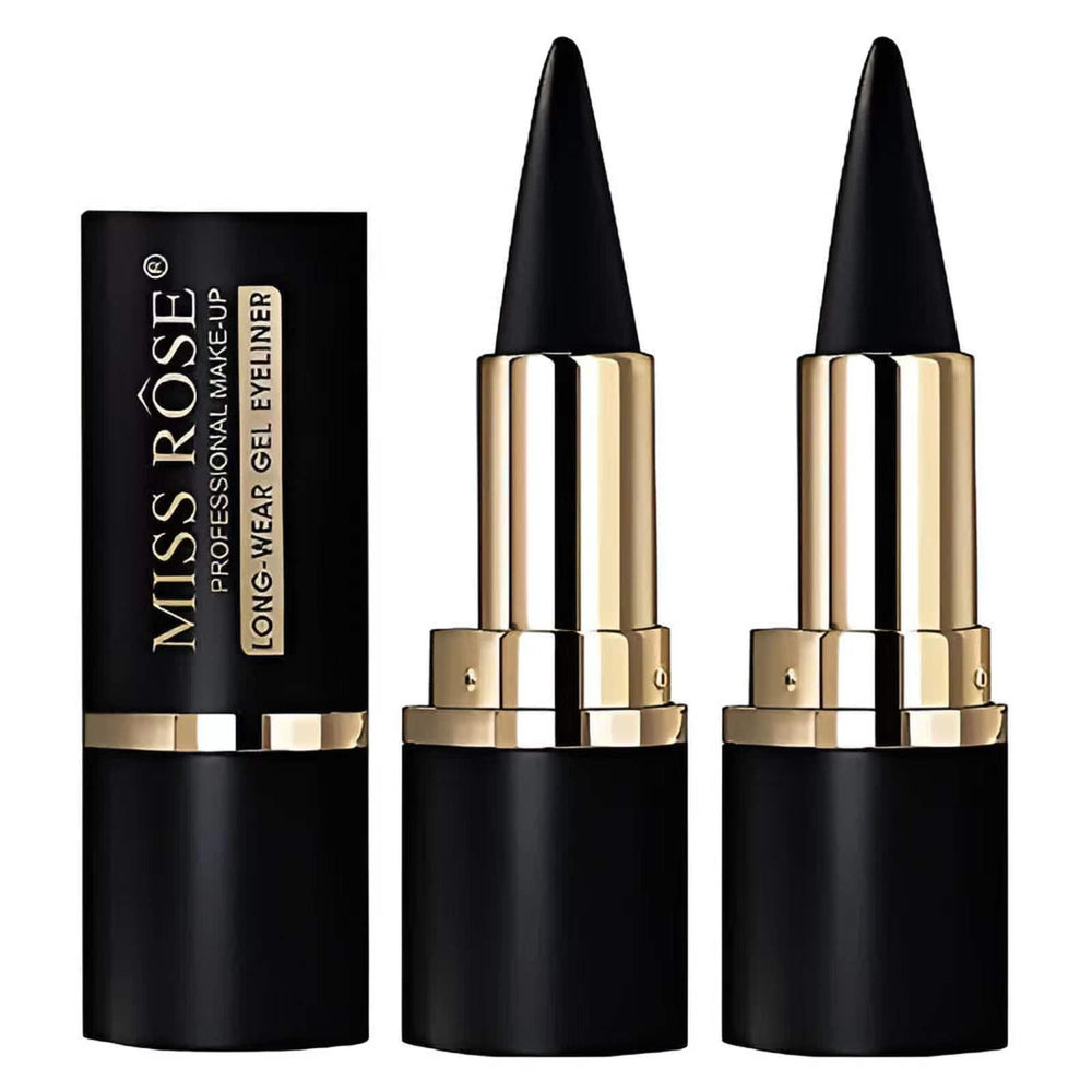 MISS ROSE M gel eyeliner close-up tip for smooth application.